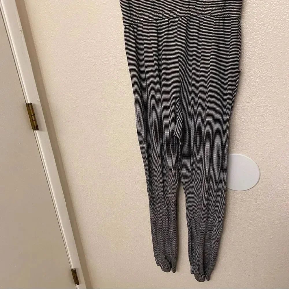 Old Navy 100% cotton Short-Sleeve Jumpsuit striped jogger romper xl 14